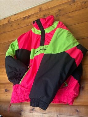 1990’s Sunice Neon XL Ski Anorak | Quarter Zip